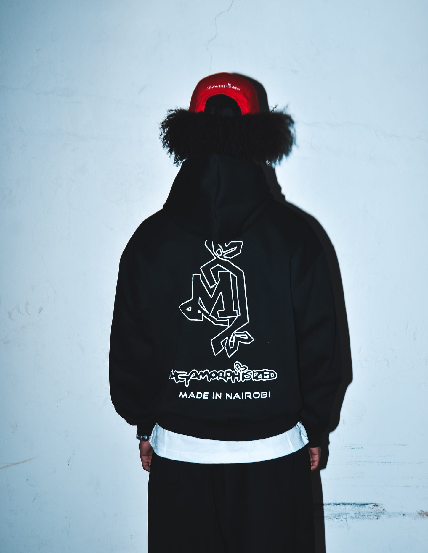 NAIROBI ZIP UP HOODIE [BLACK]