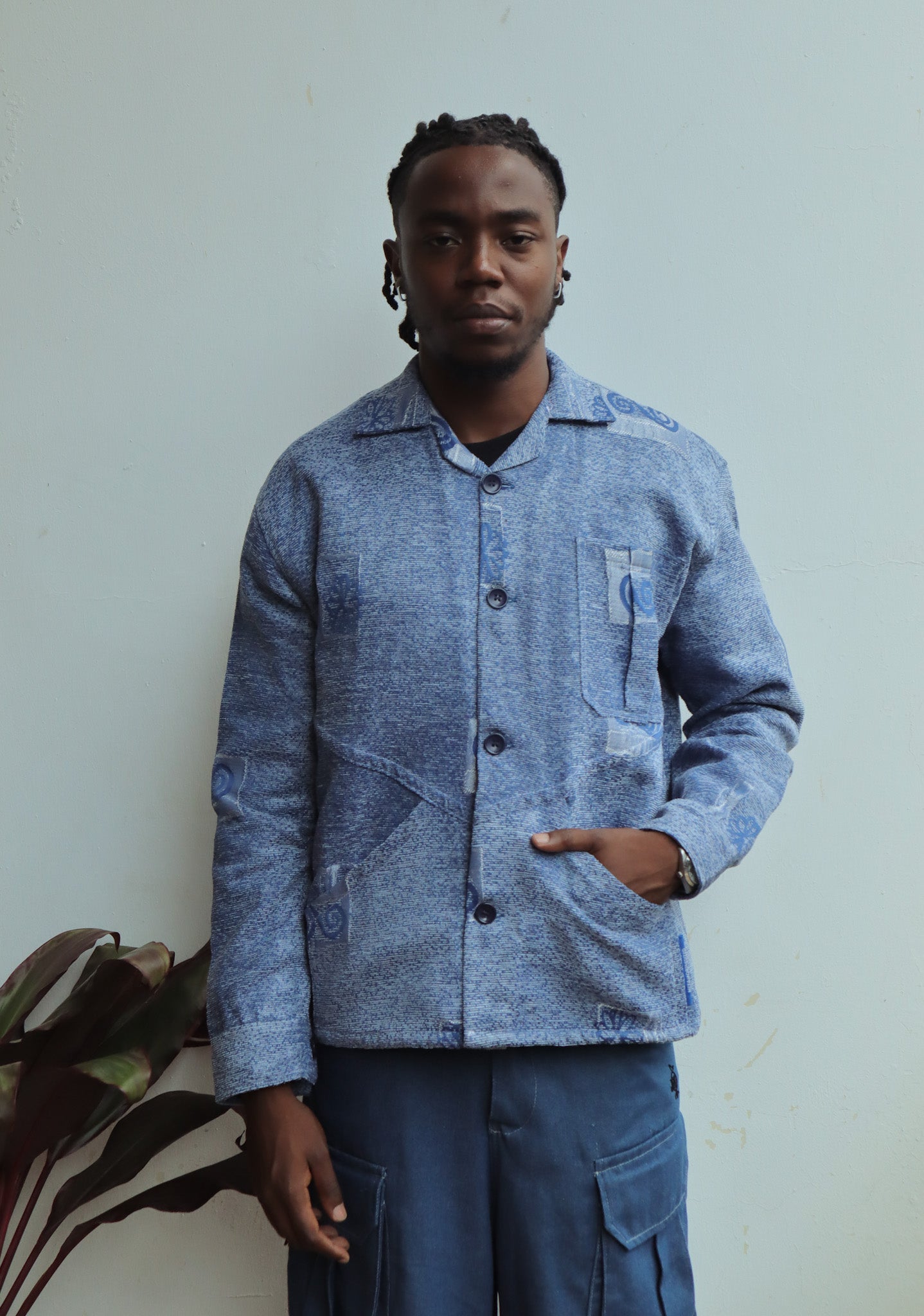 Blue Pazia overshirt