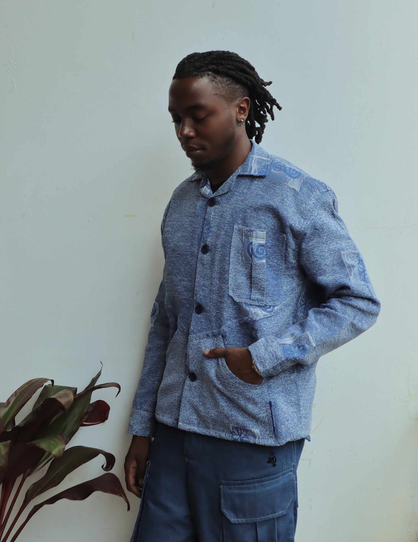 Blue Pazia overshirt