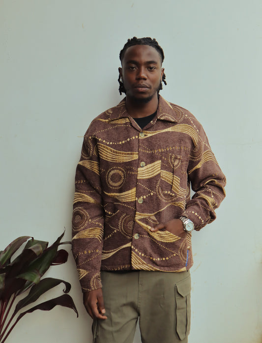 Brown Pazia overshirt