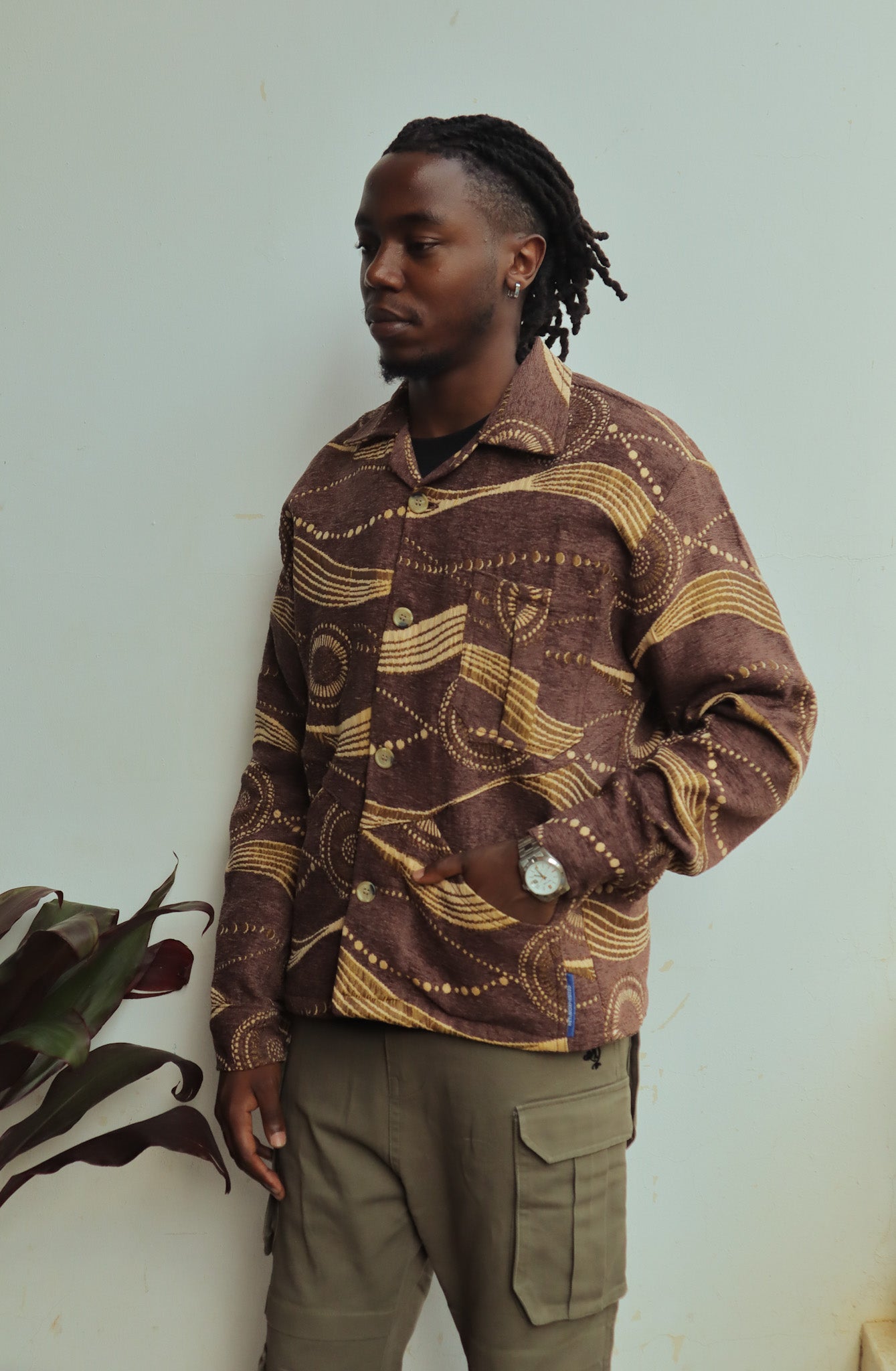 Brown Pazia overshirt