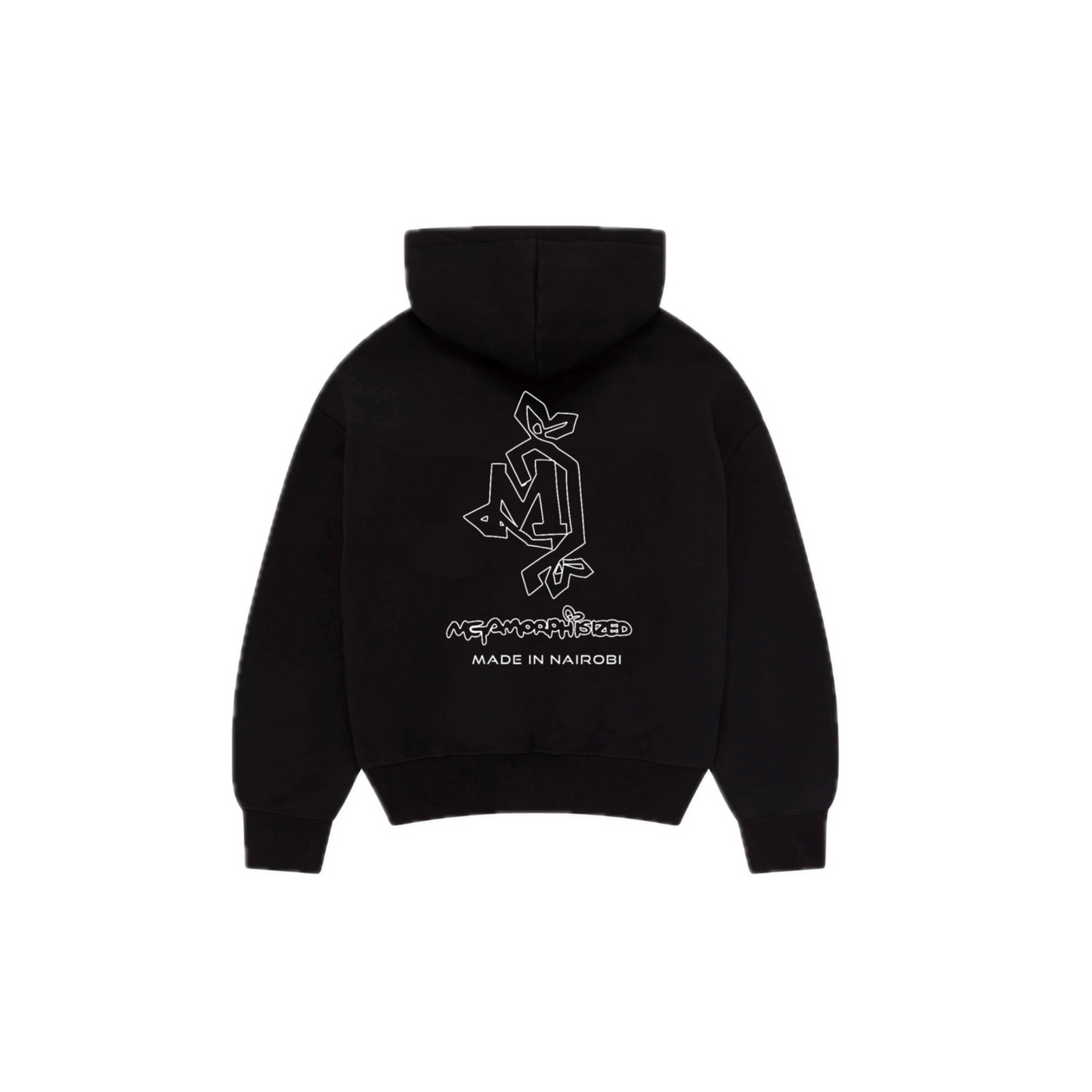 NAIROBI ZIP UP HOODIE [BLACK]